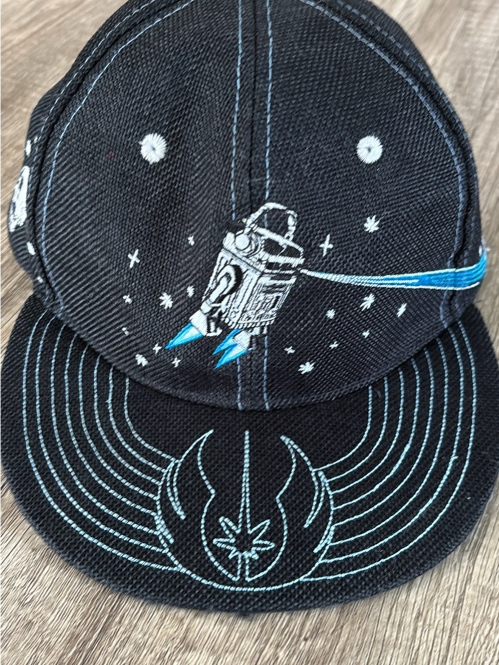 Grassroots Calfifornia R2D2 Star Wars Hat Embroidered Team Death Star Limited Ed